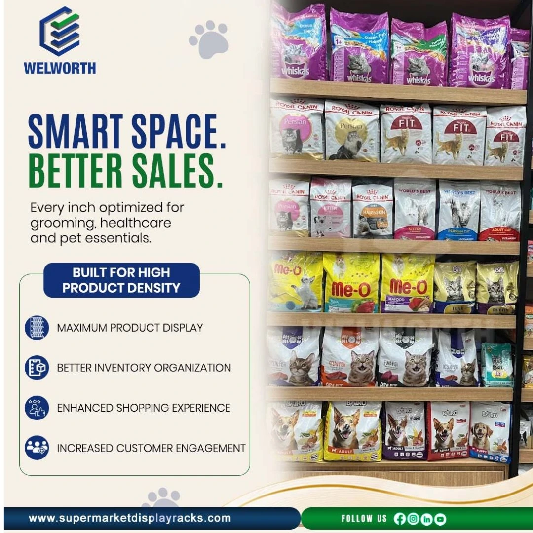 Wall mounted Display Racks for Shops & Supermarkets
